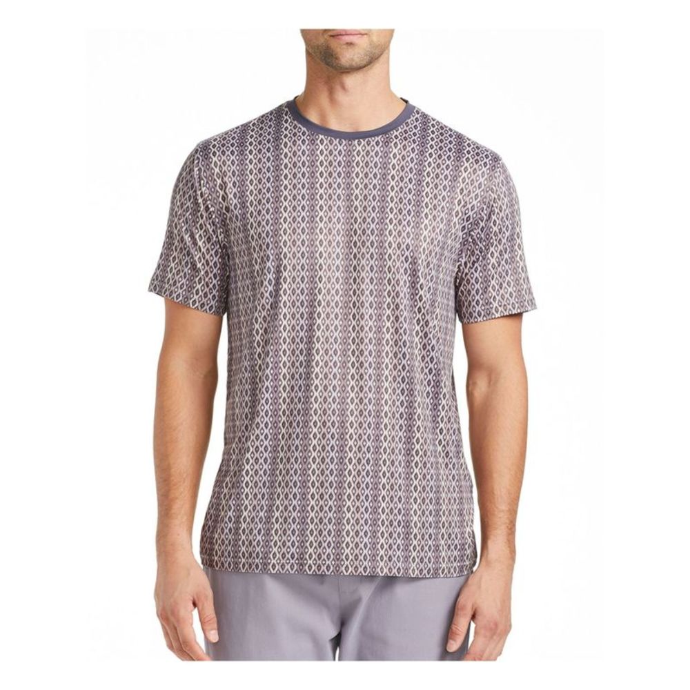 TALLIA SPORT Mens Brown Short Sleeve Slim Fit Stretch T-Shirt XXL